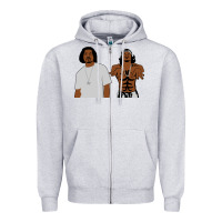 Heather Grey outkast Zipper Hoodie - artisFamous