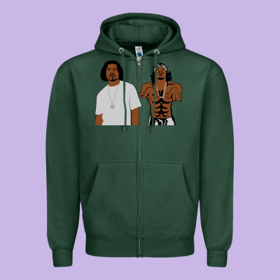 Outkast Zipper Hoodie Designed By Artisfamous