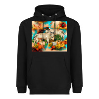 Black fall charolais bulls Heavyweight Hoodie - RanaPortraitStore