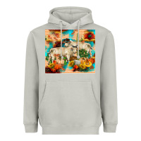 Moon Dust fall charolais bulls Heavyweight Hoodie - RanaPortraitStore