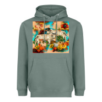 Sage fall charolais bulls Heavyweight Hoodie - RanaPortraitStore