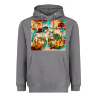 Storm fall charolais bulls Heavyweight Hoodie - RanaPortraitStore