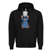 Black ratatouille remy Zipper Hoodie - artisFamous