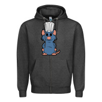 Charcoal Heather ratatouille remy Zipper Hoodie - artisFamous