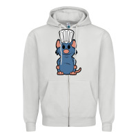 Dove Grey ratatouille remy Zipper Hoodie - artisFamous