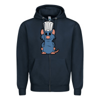 Navy ratatouille remy Zipper Hoodie - artisFamous