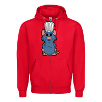 Red ratatouille remy Zipper Hoodie - artisFamous