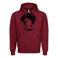 Burgundy jacks nightmare Zipper Hoodie - artisFamous