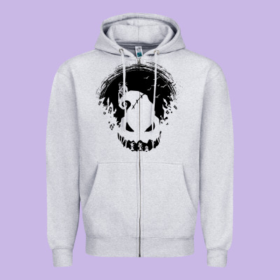 Jacks Nightmare Zipper Hoodie Designed By Artisfamous