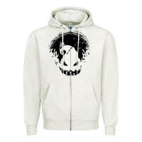 Oatmeal Heather jacks nightmare Zipper Hoodie - artisFamous