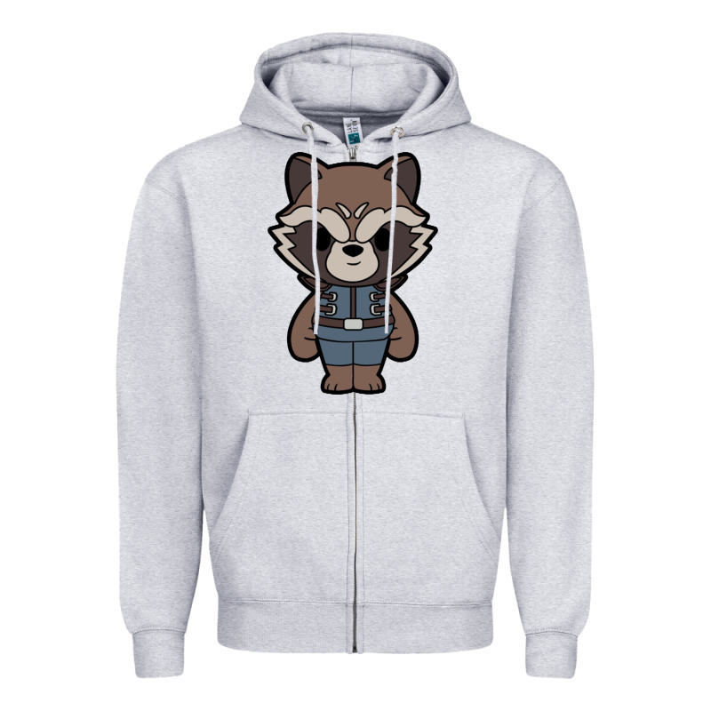 Rocket Racoon Chibi Zipper Hoodie by artisFamous | Teevron