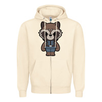 Sandshell rocket racoon chibi Zipper Hoodie - artisFamous