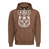 Chestnut kill no more heroes cat Zipper Hoodie - artisFamous