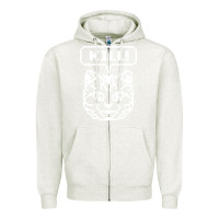 Oatmeal Heather kill no more heroes cat Zipper Hoodie - artisFamous