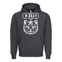 Smoke kill no more heroes cat Zipper Hoodie - artisFamous