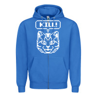 True Royal kill no more heroes cat Zipper Hoodie - artisFamous