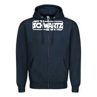 Navy may the schwartz be with you Zipper Hoodie - artisFamous