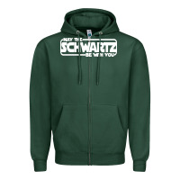 Sports Green may the schwartz be with you Zipper Hoodie - artisFamous
