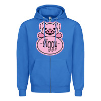 True Royal pig piggy costume Zipper Hoodie - artisFamous