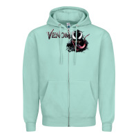 Seafoam VENOM THE MOVIE Zipper Hoodie - artisFamous
