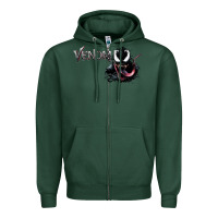 Sports Green VENOM THE MOVIE Zipper Hoodie - artisFamous