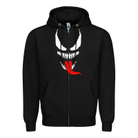 Black VENOM THE MOVIE Zipper Hoodie - artisFamous