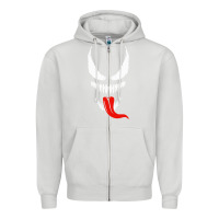 Dove Grey VENOM THE MOVIE Zipper Hoodie - artisFamous