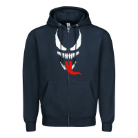 Navy VENOM THE MOVIE Zipper Hoodie - artisFamous