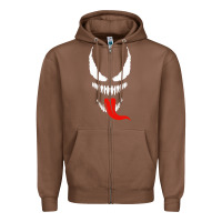 Chestnut VENOM THE MOVIE Zipper Hoodie - artisFamous