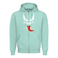 Seafoam VENOM THE MOVIE Zipper Hoodie - artisFamous