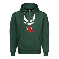Sports Green VENOM THE MOVIE Zipper Hoodie - artisFamous