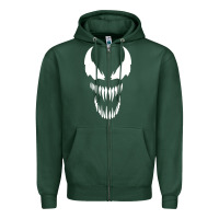 Sports Green VENOM THE MOVIE Zipper Hoodie - artisFamous