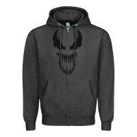 Charcoal Heather VENOM THE MOVIE Zipper Hoodie - artisFamous