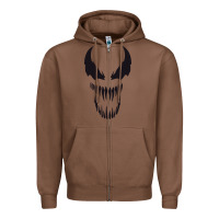 Chestnut VENOM THE MOVIE Zipper Hoodie - artisFamous