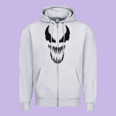 Venom The Movie Zipper Hoodie Designed By Artisfamous