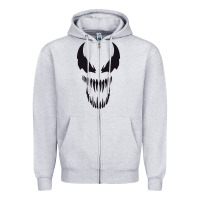 Heather Grey VENOM THE MOVIE Zipper Hoodie - artisFamous