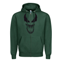 Sports Green VENOM THE MOVIE Zipper Hoodie - artisFamous