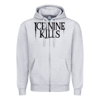 Heather Grey ICE NINE KILLS Zipper Hoodie - artisFamous