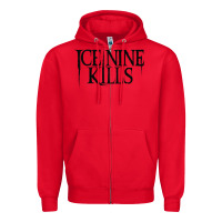 Red ICE NINE KILLS Zipper Hoodie - artisFamous