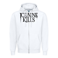 White ICE NINE KILLS Zipper Hoodie - artisFamous