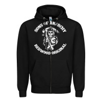 Black sons of anarchy Zipper Hoodie - artisFamous