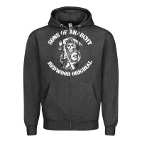 Charcoal Heather sons of anarchy Zipper Hoodie - artisFamous