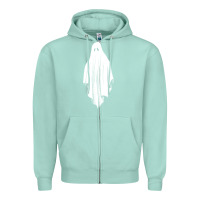 Seafoam sheet ghost Zipper Hoodie - artisFamous