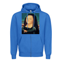 True Royal fernando botero mona lisa Zipper Hoodie - artisFamous