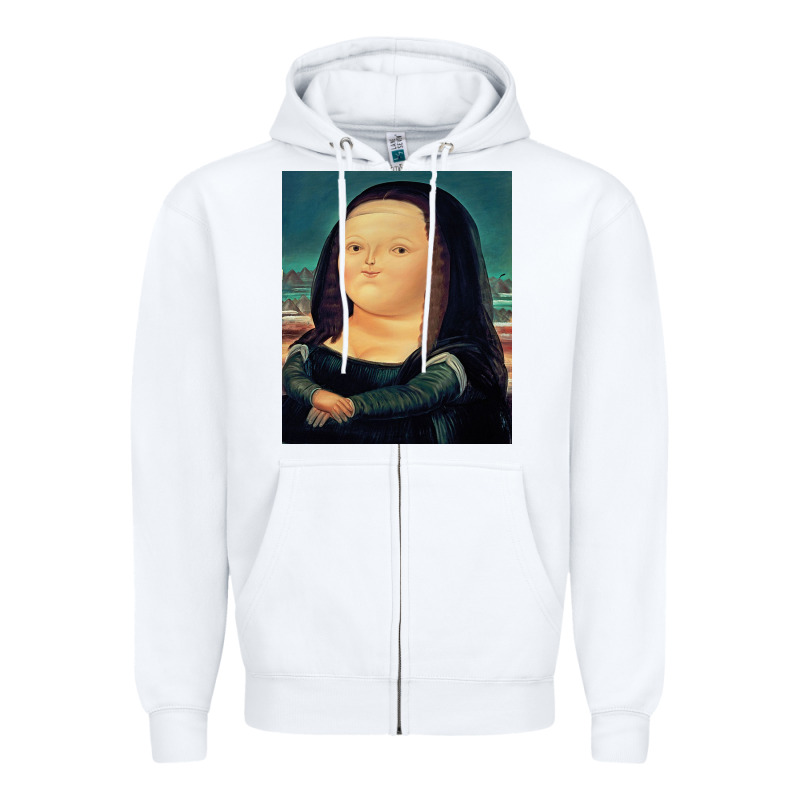 Fernando Botero Mona Lisa Zipper Hoodie by artisFamous | Teevron