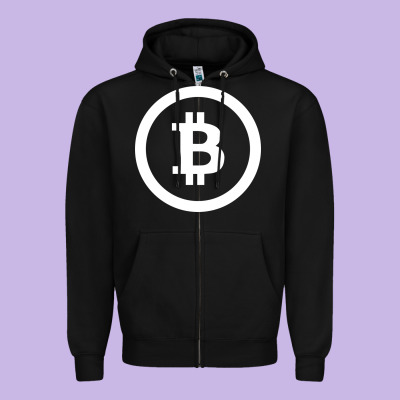 Bitcoin Zipper Hoodie Designed By Artisfamous