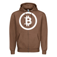 Chestnut bitcoin Zipper Hoodie - artisFamous