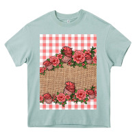 Arona valentines day burlap background Heavy Core Tee - Jasminsmagicworld