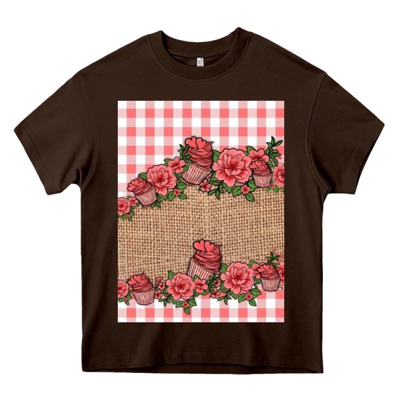 Valentines Day Burlap Background Heavy Core Tee by Jasminsmagicworld | Teevron