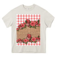 Cream valentines day burlap background Heavy Core Tee - Jasminsmagicworld